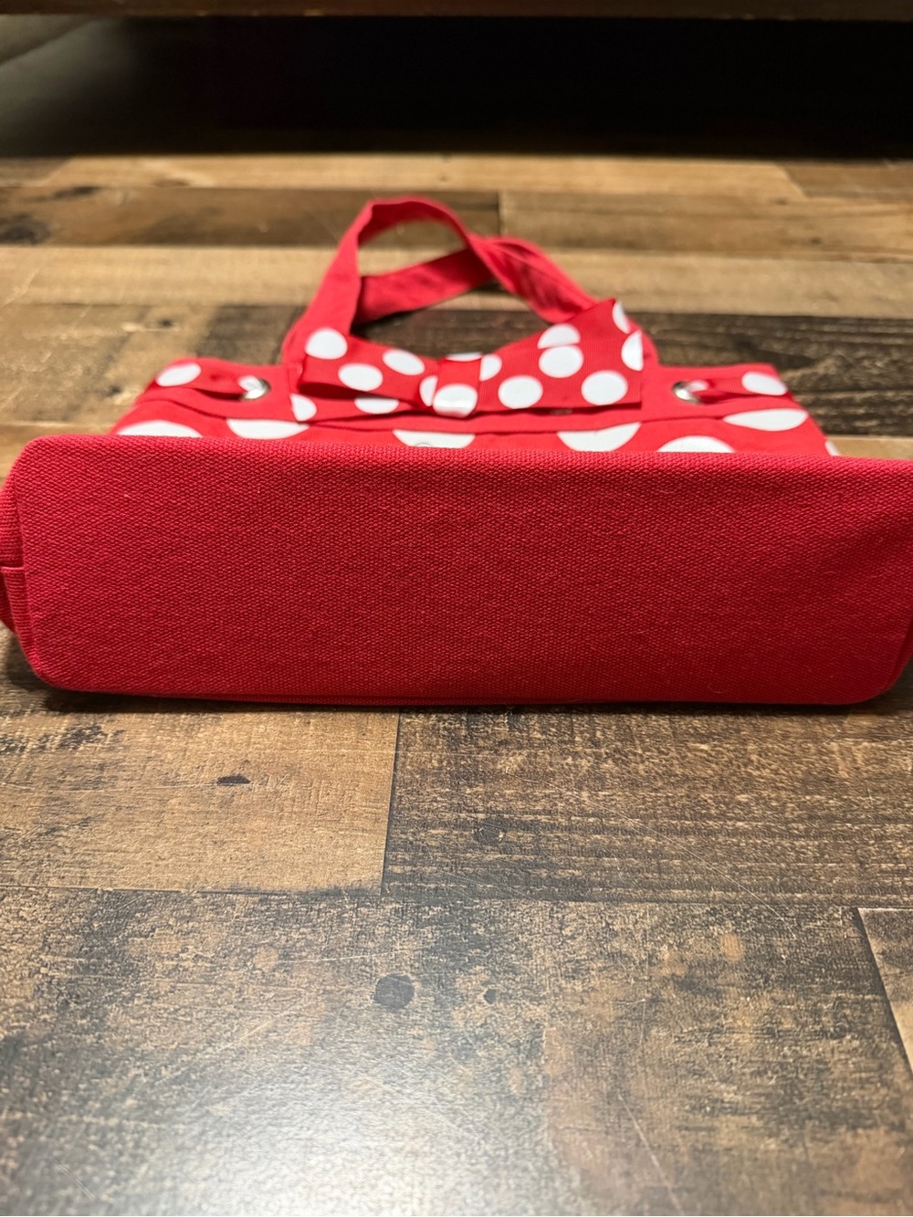 Minnie Mouse Disney Parks Disneyland Polka Dot Small Tote - Picture 3 of 6